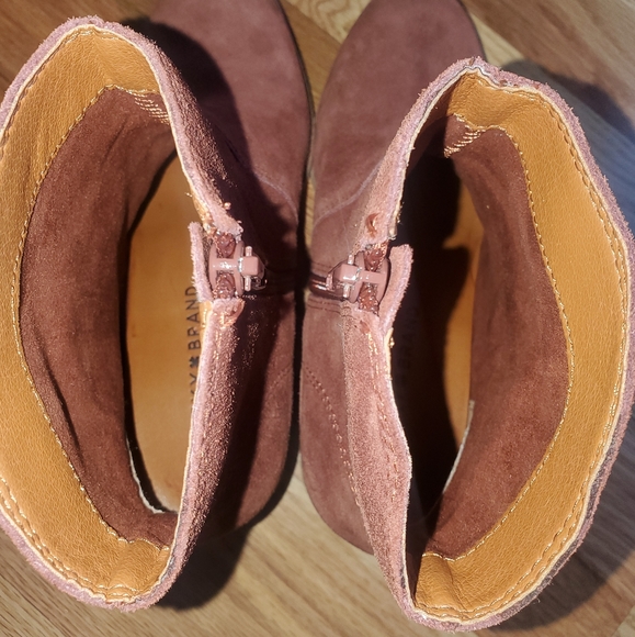 Lucky brand Laidem Bootie cognac suede - Picture 7 of 8